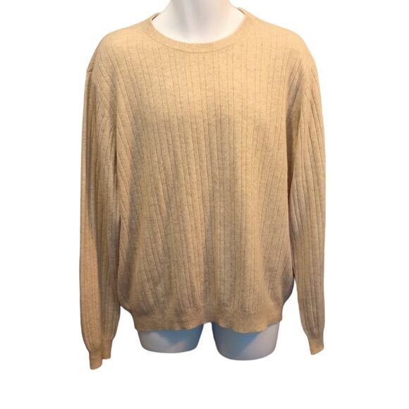 Glen Royal Other - Glen Royal Men's 100% Fine Cashmere Sweater Beige Size Large